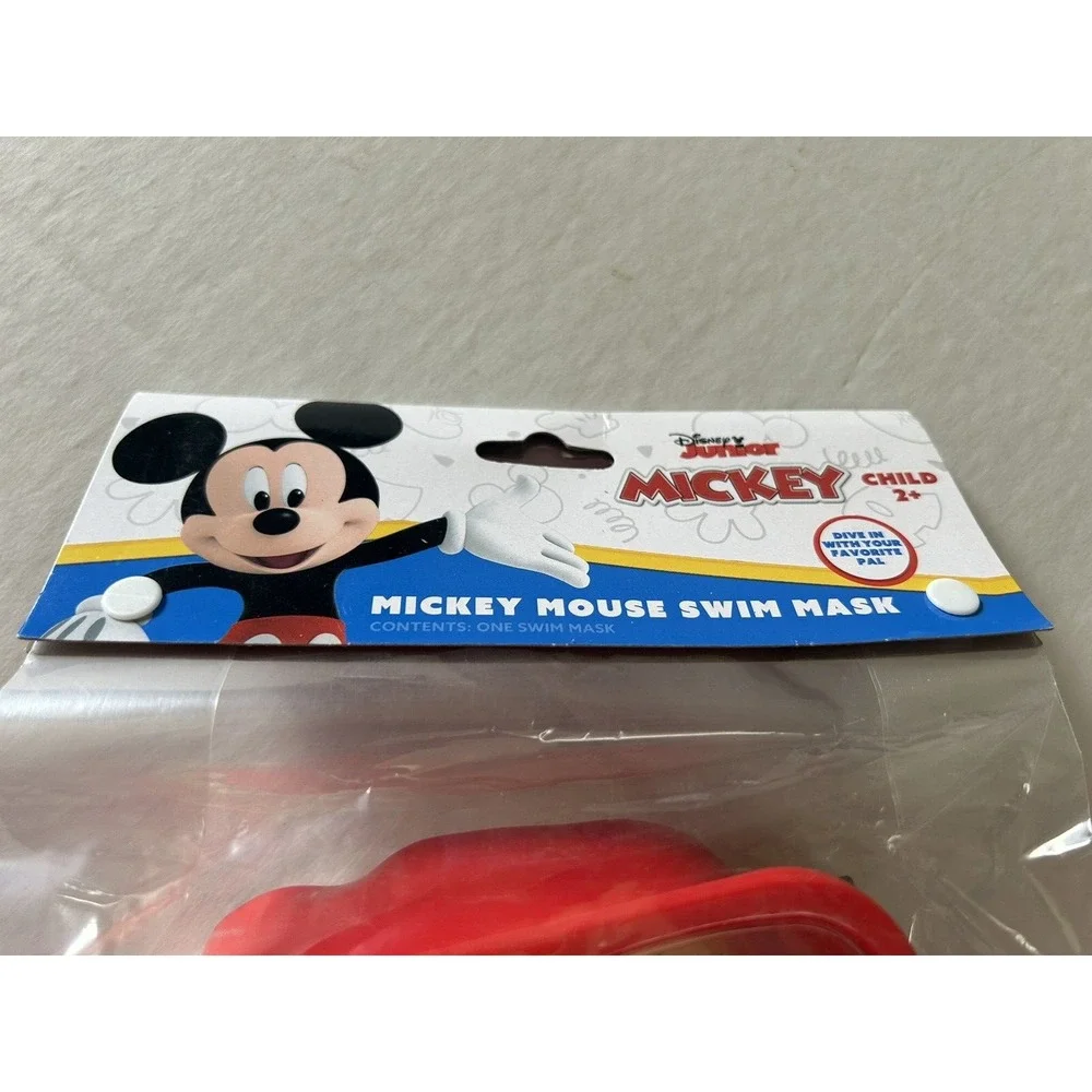 Mickey Mouse Swim Mask Ages 2+‎ Red Disney Junior Swimming Pool New Goggles BxCC